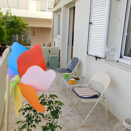 Ferienhaus Sweet In Nea Chora, Balcony & Mountain View, Steps From The Sea Chania (Crete)